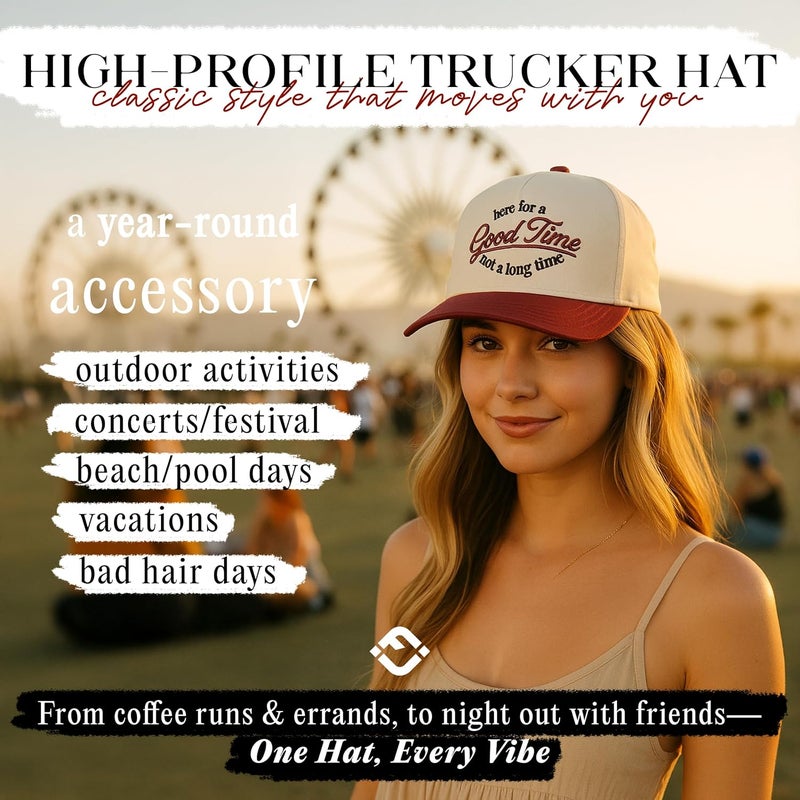 Funky Junque Vintage Canvas Snapback Hat - Adjustable 2 Tone Cap for Men Women - Put It On My, Cowboy, Girl Dad, Funny - Image 2